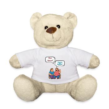 Pizza Streit Cartoon Pepperoni - Teddy - Sonnengelb - Vorne