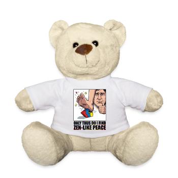 Building Block Pain Zen Meme - Teddy Bear - sun yellow - Front