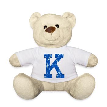 Lettre k sport rétro  - Nounours - jaune soleil - Devant