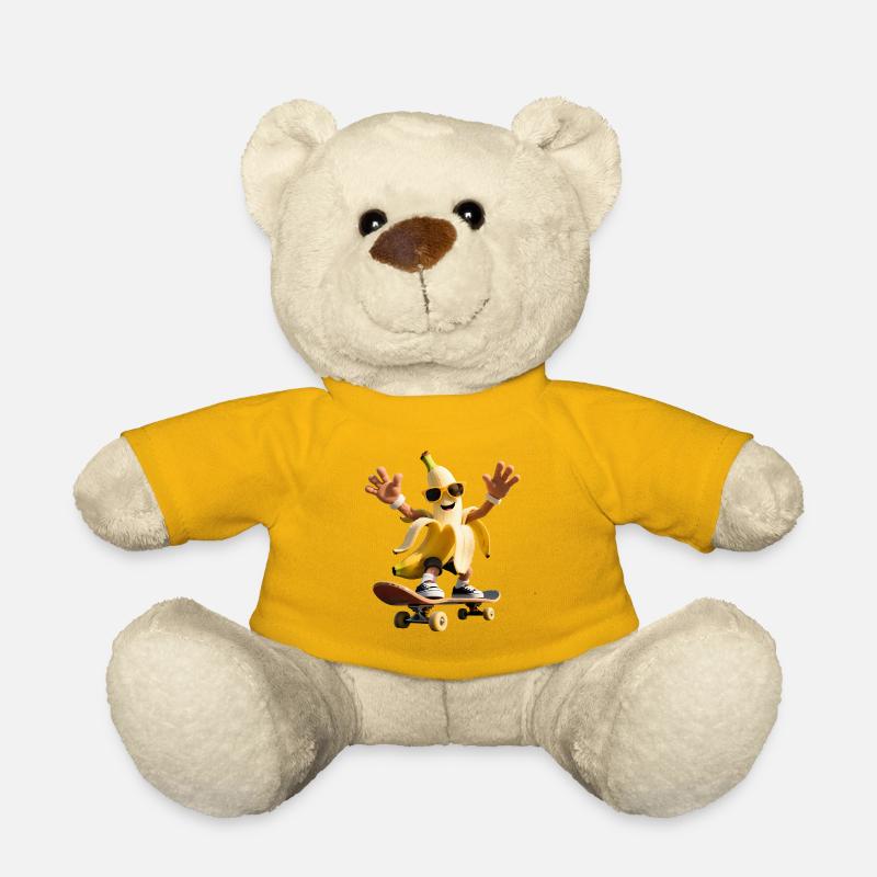 Banane de skateboard cool - Nounours - jaune soleil