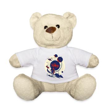 Astronaute au portail cosmique - Nounours - jaune soleil - Devant