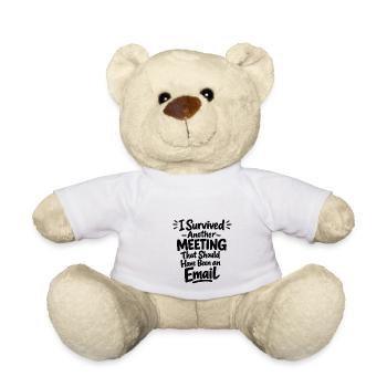 Witziges Bürohumor Meeting E-Mail Design - Teddy - Sonnengelb - Vorne