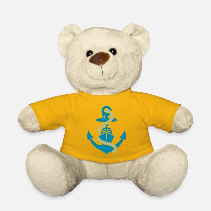 Anker Schiff Boot Maritim - Teddy - Sonnengelb