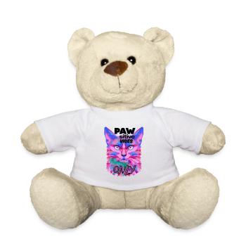 Sigura design PAW Positive Vibes Cat - Teddy Bear - sun yellow - Front