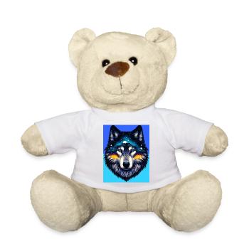 Wolf - Teddy Bear - sun yellow - Front