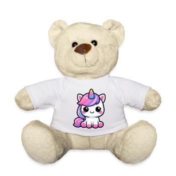 Pastel Unicorn Cutie Adventure Kawaii style - Teddy Bear - sun yellow - Front