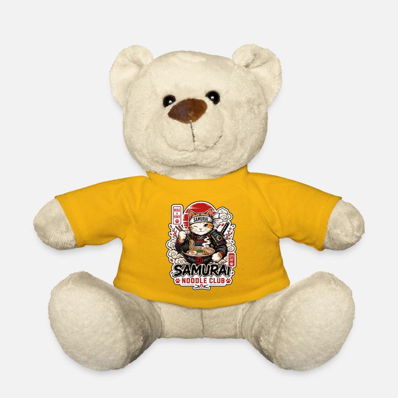 Samurai Cat Noodle Club - Teddy - Sonnengelb