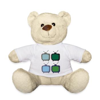 fernseher_4fach_bunt - Teddy - Sonnengelb - Vorne
