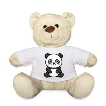 Panda-Plüsch-Kawaii-Zeichentrickfilm - Teddy - Sonnengelb - Vorne