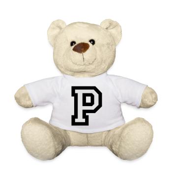 Buchstabe P - Teddy - Sonnengelb - Vorne