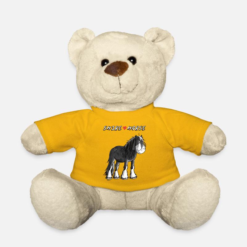 Da steht ein Shire Horse - Teddy - Sonnengelb