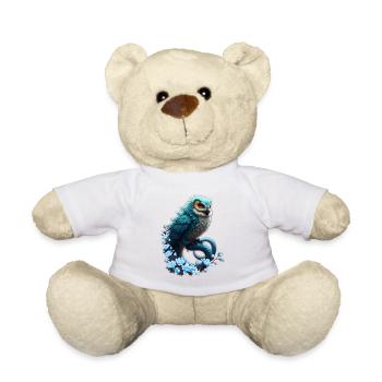 Moment of wisdom, The magical and majestic owl. - Teddy Bear - sun yellow - Front