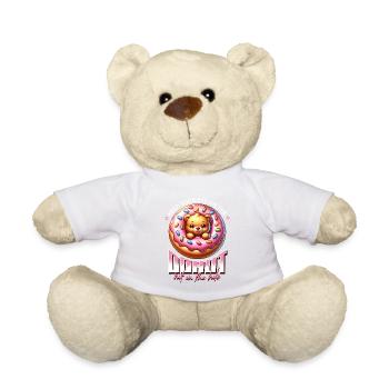 Donut bear motif with icing - Teddy Bear - sun yellow - Front
