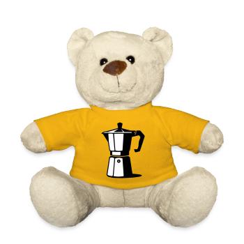 Espresso pot - Teddy Bear - sun yellow - Front
