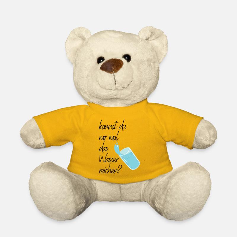 Kannst du mir mal das Wasser reichen?  - Teddy - Sonnengelb