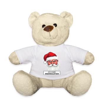 Ich hasse Weihnachten Santa Spruch - Teddy - Sonnengelb - Vorne