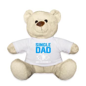 Single Dad Father Single Single Parent - Teddy Bear - sun yellow - Front