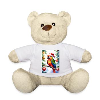 A parrot for Christmas - Teddy Bear - sun yellow - Front