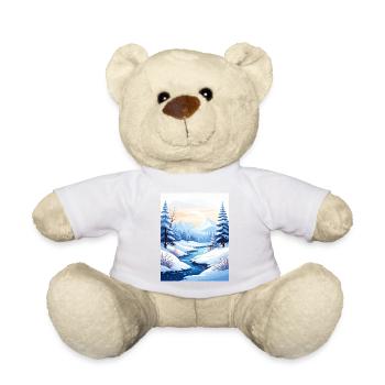 Verschneite Winterlandschaft - Teddy - Sonnengelb - Vorne