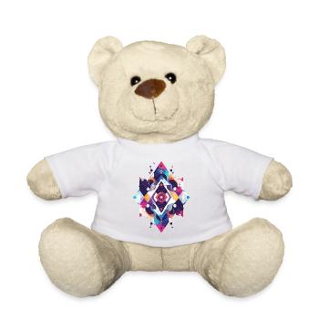 Colorful Geometry Mandala Colorful Shapes Graphic - Teddy Bear - sun yellow - Front
