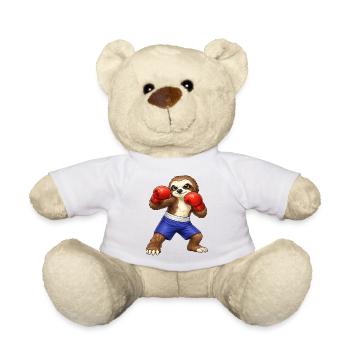 Boxeur paresseux sympa et boxeur d’arts martiaux - Nounours - jaune soleil - Devant