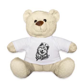 Eurasier | Nurse | Get Well - Teddy Bear - sun yellow - Front