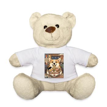 Corgi Ramen Shop Delights - Teddy Bear - sun yellow - Front