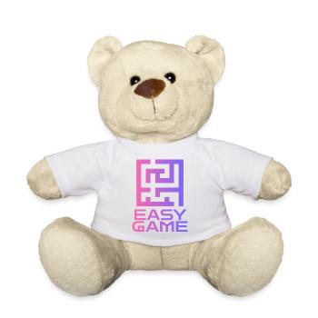 Maze Neon Easy Game Logo - Teddy Bear - sun yellow - Front
