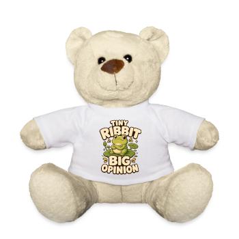 Tiny Ribbit Big Opinion Frosch - Teddy - Sonnengelb - Vorne