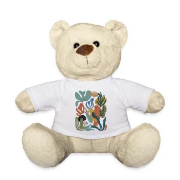Art botanique abstrait moderne des formes - Nounours - jaune soleil - Devant