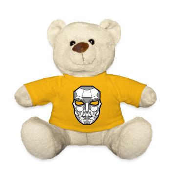 Geometrische Skelettmaske - Teddy - Sonnengelb - Vorne