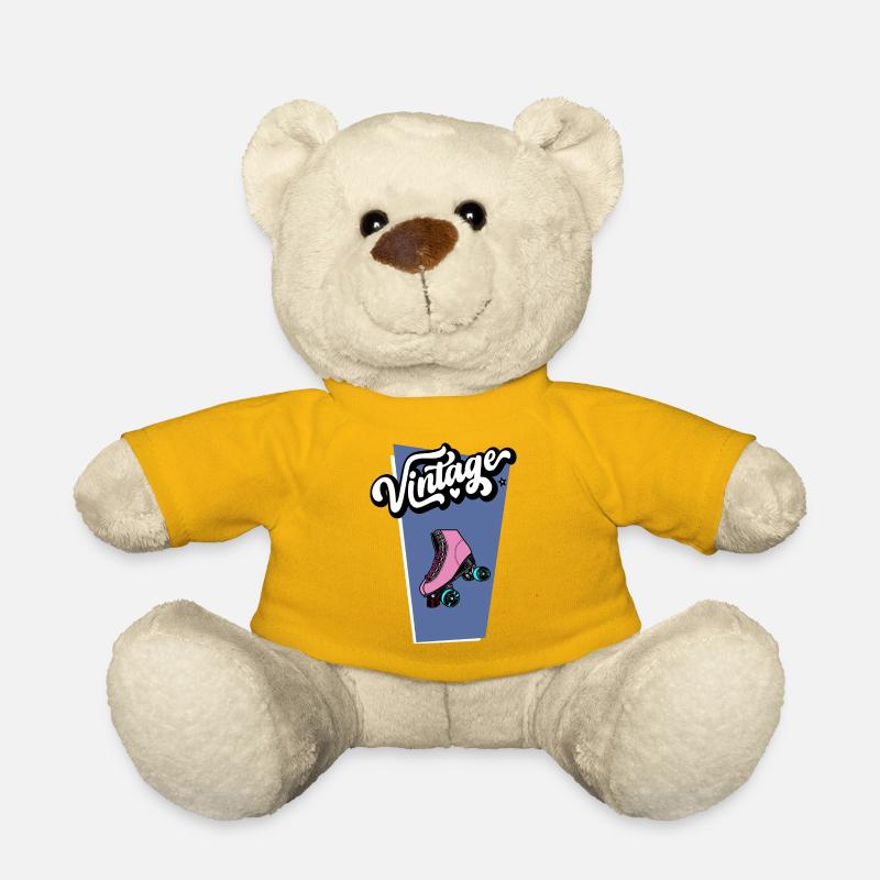 Vintage Rollschuh - Teddy - Sonnengelb