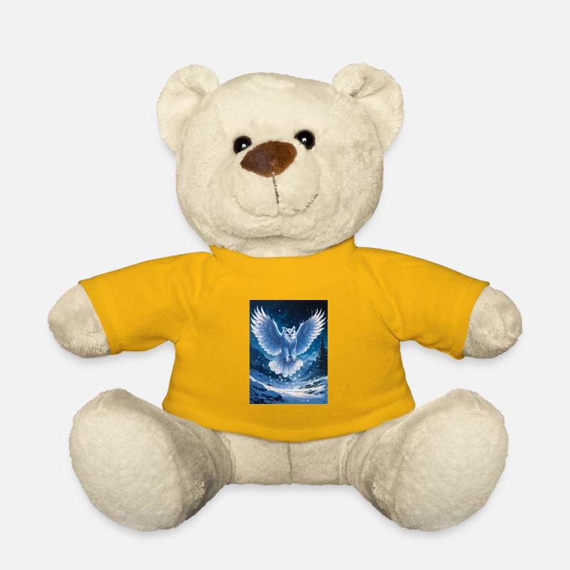 Snowy Owl - Teddy Bear - sun yellow
