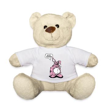 Ironic Cartoon Rabbit - Teddy Bear - sun yellow - Front