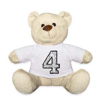 Four Grunge Scratches Design - Teddy Bear - sun yellow - Front