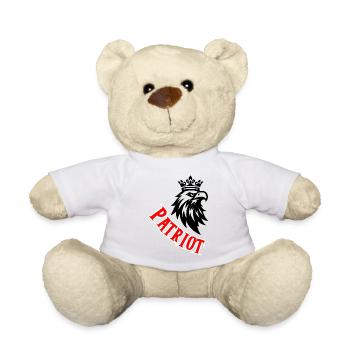 Patriotische geschwungene rote Typografie - Teddy - Sonnengelb - Vorne
