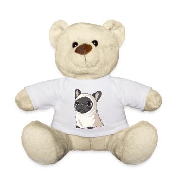Französische Buldogge Hund Halloween Geist - Teddy -  - Vorne