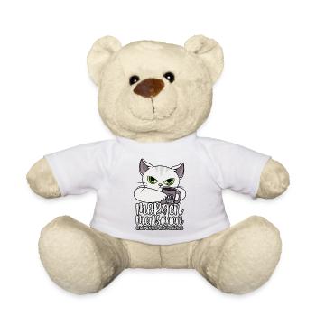 I hate morning people and tomorrows and people - Teddy Bear - sun yellow - Front