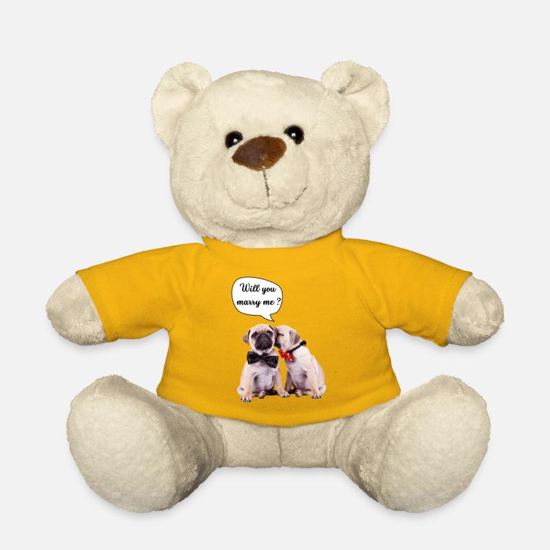 Willst du mich heiraten? - Teddy - Sonnengelb