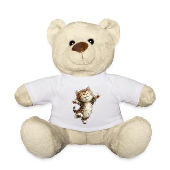 Happy Cat - Teddy Bear - sun yellow - Front