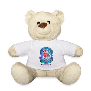 Funny Flamingo Fairy - Teddy Bear - sun yellow - Front