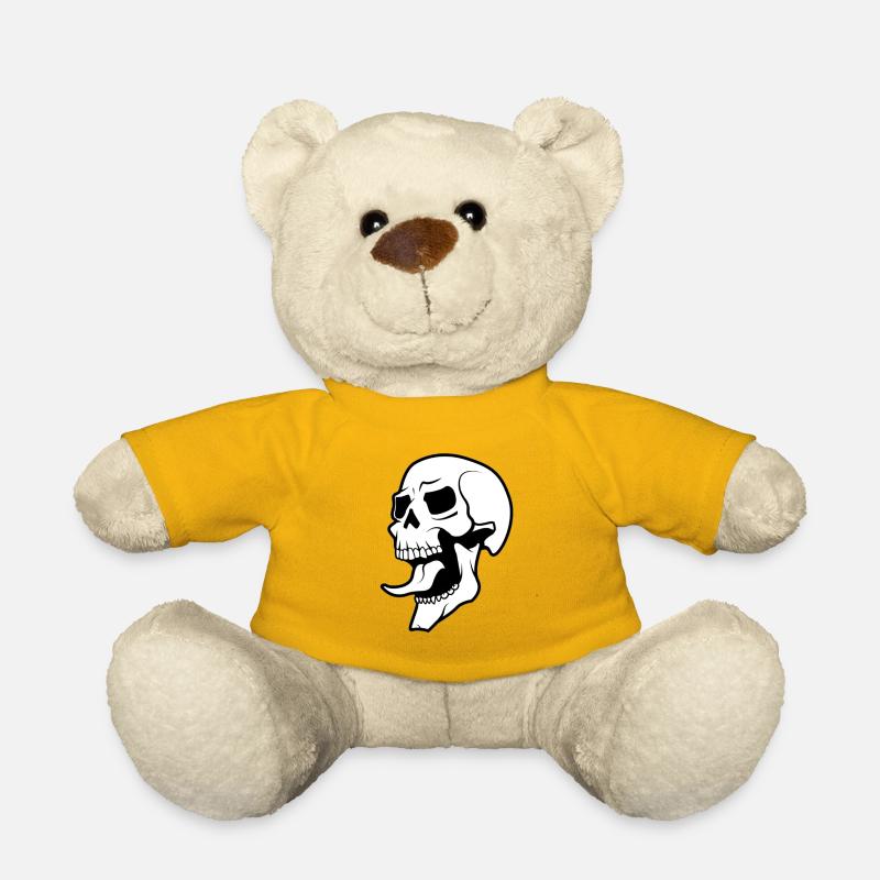 Skull skull - Teddy Bear - sun yellow
