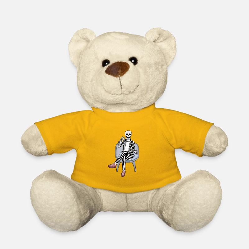 It's time to party - Teddy Bear - sun yellow