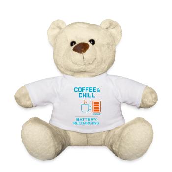 Coffe and chill battery recharging - Teddy Bear - sun yellow - Front