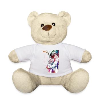 Fencing sport art #fencing #sport - Teddy Bear - sun yellow - Front