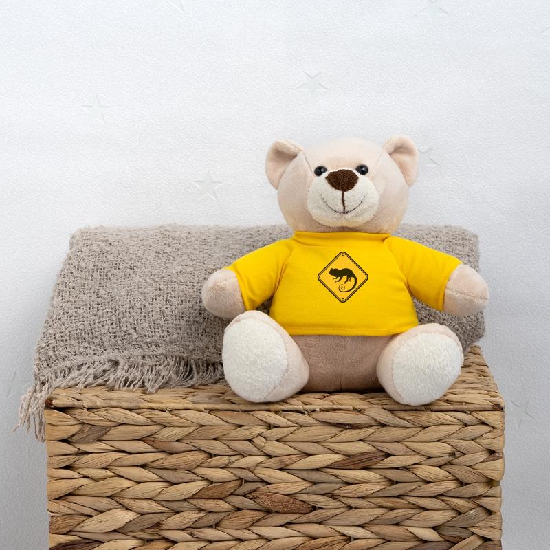 shield note caution warning caution danger con Teddy Bear