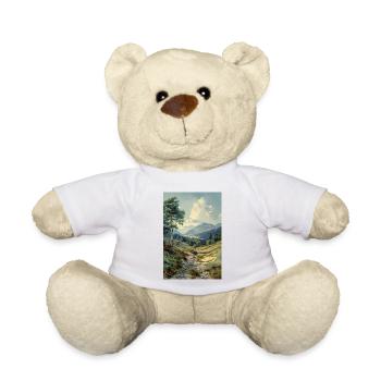 Natur Landschaft Illustration Poster - Teddy - Sonnengelb - Vorne