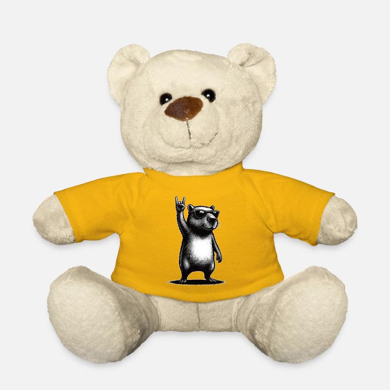 Rock Capybara - Teddy - Sonnengelb