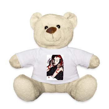 Artistic expression of a rebellious young woman - Teddy Bear - sun yellow - Front