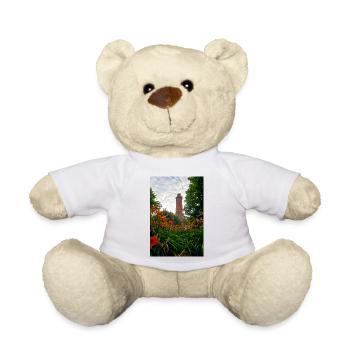 Gąski lighthouse, lighthouse, flowers - Teddy Bear - sun yellow - Front